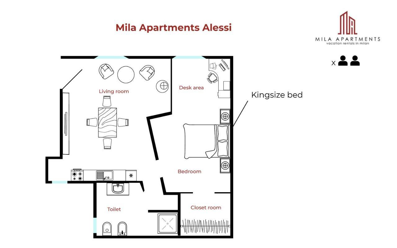 Mila Apartments Alessi ميلان المظهر الخارجي الصورة